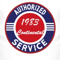 Authorized Service 1983 Lincoln Continental T Shirt