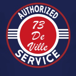 Authorized Service 1973 Cadillac De Ville Dark T Shirt