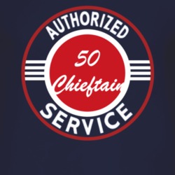 Authorized Service 1950 Pontiac Chieftain Dark T Shirt