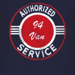 Authorized Service 1994 Chevy Van Distressed Look Dark T Shirt