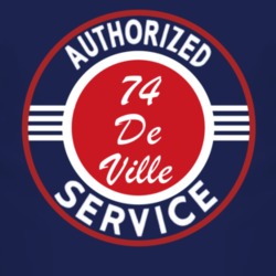 Authorized Service 1974 Cadillac De Ville Dark T Shirt
