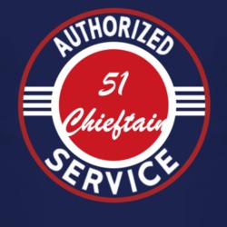 Authorized Service 1951 Pontiac Chieftain Dark T Shirt