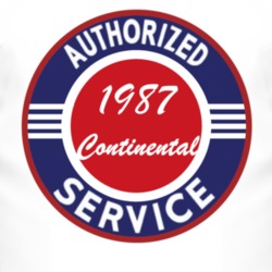 Authorized Service 1987 Lincoln Continental T Shirt