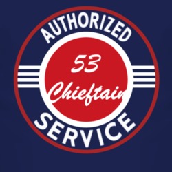 Authorized Service 1953 Pontiac Chieftain Dark T Shirt