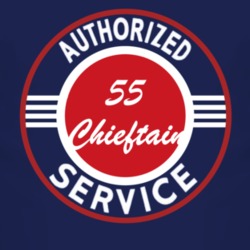 Authorized Service 1955 Pontiac Chieftain Dark T Shirt