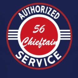 Authorized Service 1956 Pontiac Chieftain Dark T Shirt