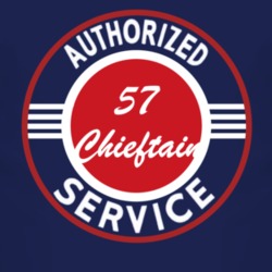 Authorized Service 1957 Pontiac Chieftain Dark T Shirt