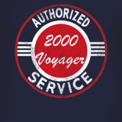 Authorized Service 2000 Grand Voyager Distressed Look Dark T Shirt