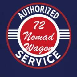 Authorized Service 1972 Chevy Nomad Wagon Dark T Shirt