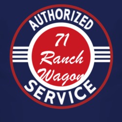 Authorized Service 1971 Ranch Wagon Dark T Shirt