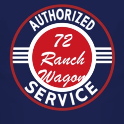 Authorized Service 1972 Ranch Wagon Dark T Shirt