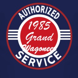 Authorized Service 1985 SJ?Jeep Grand Wagoneer Dark T Shirt