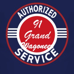 Authorized Service 1991 SJ?Jeep Grand Wagoneer Dark T Shirt