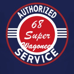 Authorized Service 1968 SJ Super Wagoneer Dark T Shirt