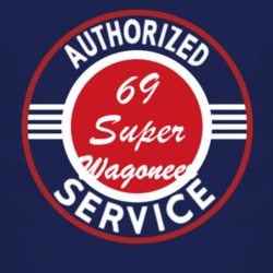 Authorized Service 1969 SJ Super Wagoneer Dark T Shirt