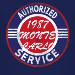 Authorized Service 1987 CHEVROLET MONTE CARLO Distressed Look Dark T S