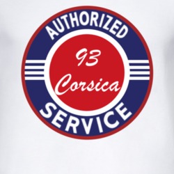 Authorized Service 1993 Chevy Corsica T Shirt