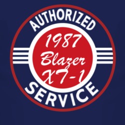 Authorized Service 1987 Chevy Blazer XT-1 Dark T Shirt