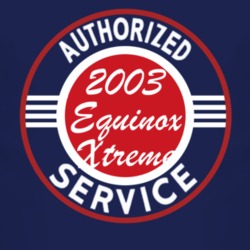 Authorized Service 2003 Chevy Equinox Xtreme Dark T Shirt
