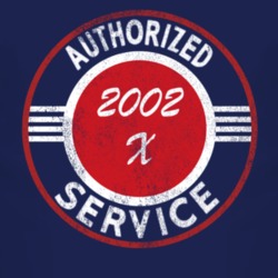 Authorized Service 2002 TJ X Distressed Look Dark T Shirt