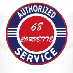 Authorized Service 1968 CHEVROLET CORVETTE T Shirt
