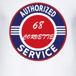 Authorized Service 1968 CHEVROLET CORVETTE T Shirt