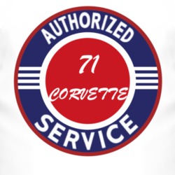 Authorized Service 1971 CHEVROLET CORVETTE T Shirt