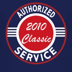 Authorized Service 2010 Chevy Classic Dark T Shirt