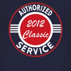 Authorized Service 2012 Chevy Classic Dark T Shirt