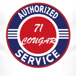 Authorized Service 1971 MERCURY COUGAR T Shirt