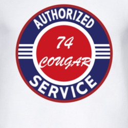 Authorized Service 1974 MERCURY COUGAR T Shirt