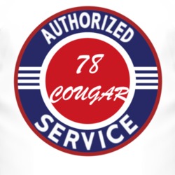 Authorized Service 1978 MERCURY COUGAR T Shirt