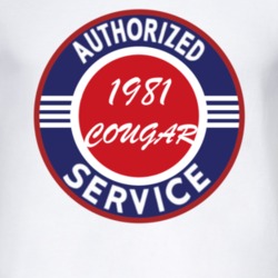 Authorized Service 1981 MERCURY COUGAR T Shirt