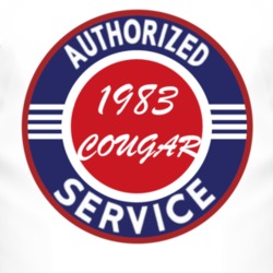 Authorized Service 1983 MERCURY COUGAR T Shirt