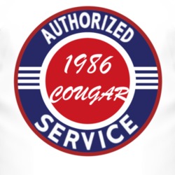 Authorized Service 1986 MERCURY COUGAR T Shirt