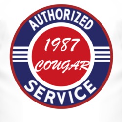 Authorized Service 1987 MERCURY COUGAR T Shirt