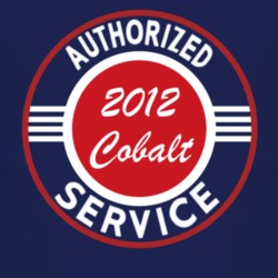 Authorized Service 2012 Chevy Cobalt Dark T Shirt