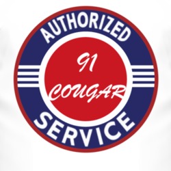 Authorized Service 1991 MERCURY COUGAR T Shirt