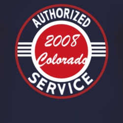 Authorized Service 2008 Chevy Colorado Dark T Shirt