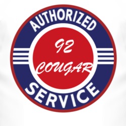 Authorized Service 1992 MERCURY COUGAR T Shirt