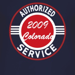 Authorized Service 2009 Chevy Colorado Dark T Shirt
