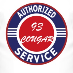 Authorized Service 1993 MERCURY COUGAR T Shirt