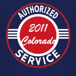 Authorized Service 2011 Chevy Colorado Dark T Shirt