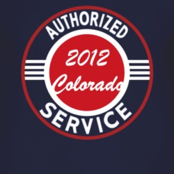 Authorized Service 2012 Chevy Colorado Dark T Shirt