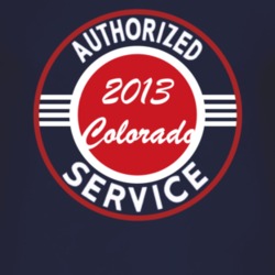 Authorized Service 2013 Chevy Colorado Dark T Shirt