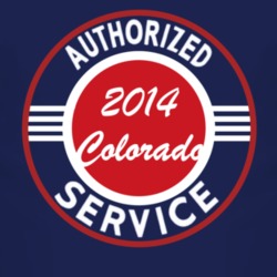 Authorized Service 2014 Chevy Colorado Dark T Shirt