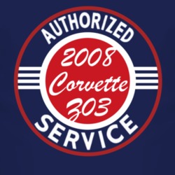 Authorized Service 2008 Chevy Corvette Z03 Dark T Shirt