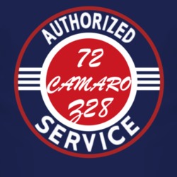 Authorized Service 1972 CHEVY CAMARO Z28 Dark T Shirt