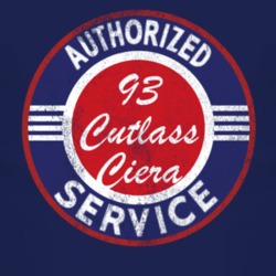 Authorized Service 1993 Oldsmobile Cutlass Ciera Distressed Look Dark 
