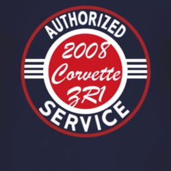 Authorized Service 2008 Chevy Corvette ZR1 Dark T Shirt